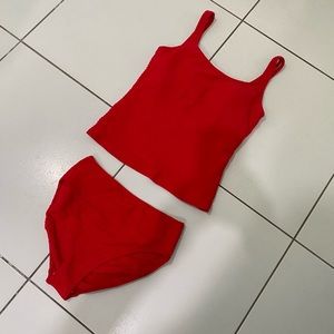 Womens Beautiful Red Tankini NWOT